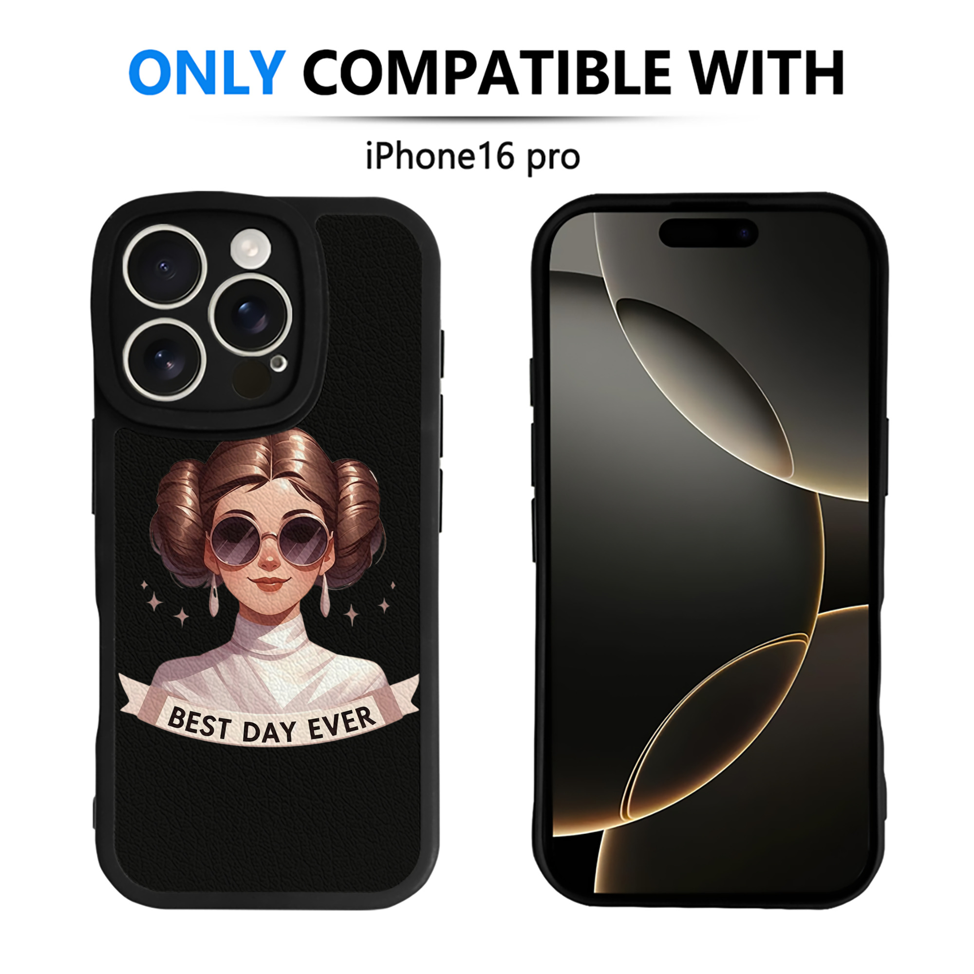 （画像用） スター・ウォーズ Star Wars 【iPhone 16シリーズ対応】シリコンスマホケース（レザー調） 材質：シリコン